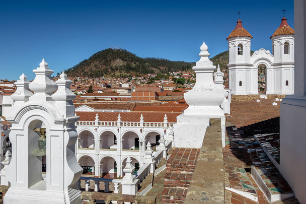 サン ・ フェリペ ・ ネリ修道院テラス - スクレ, ボリビア - 写真・画像