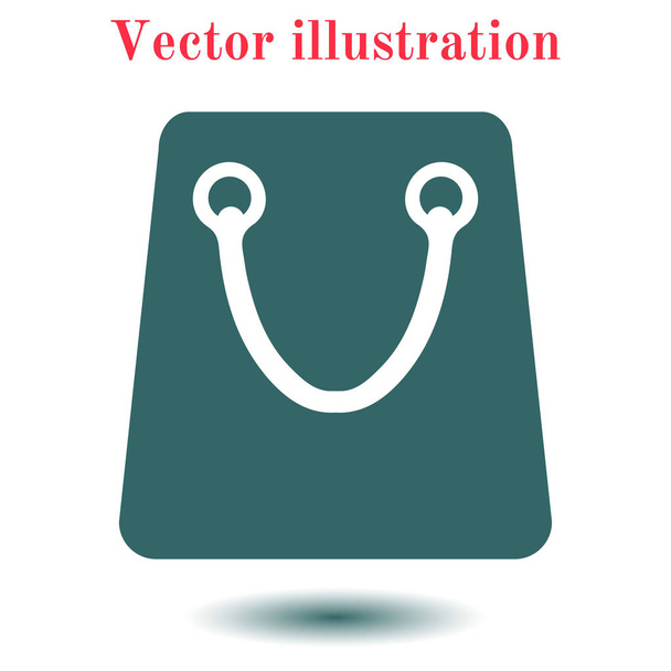 icono de la bolsa de compras. ilustración vectorial - Vector, imagen