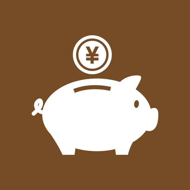 Icono de alcancía. Pictografía de moneybox
 - Vector, imagen