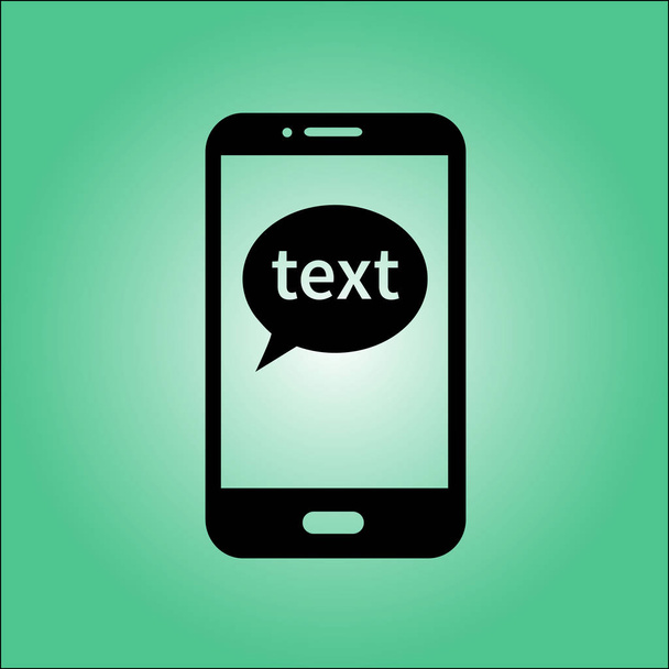 Teléfono móvil que representa el chat web y el diálogo
. - Vector, imagen