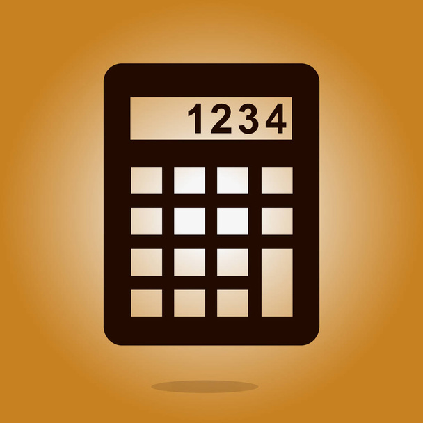 Icono de calculadora. Estilo de diseño plano. Eps 10
 - Vector, Imagen