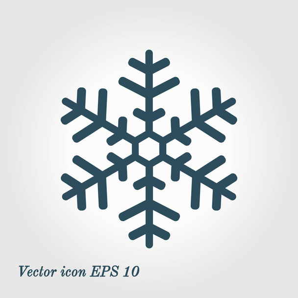 Snowflake icon. New Year decoration. - Vector, Image