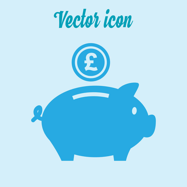 Icono de alcancía. Pictografía de moneybox
 - Vector, Imagen