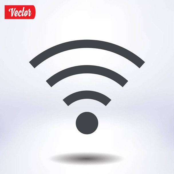 Wifi Symbol. Vector wireless network icon. Flat design - Vector, Image