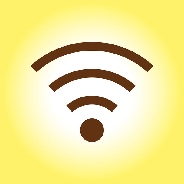Símbolo Wifi. Icono de red inalámbrica vectorial. Diseño plano
 - Vector, Imagen
