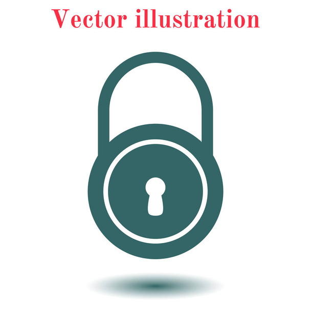 Lock icon.  Flat design style. Vector EPS10. - Vector, Image