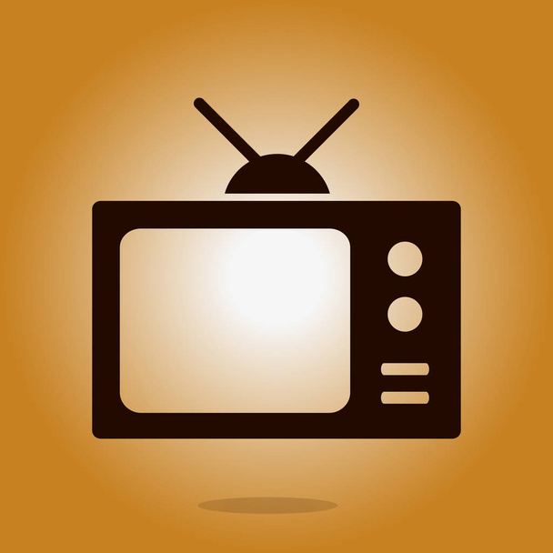 Tv icon. Flat design style. Vector EPS 10.  - Vector, Image