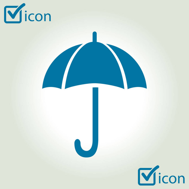 Regenschirmzeichen-Symbol. Regenschutz-Symbol. Flacher Designstil.  - Vektor, Bild