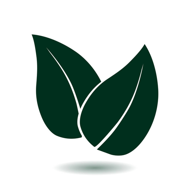 Leaf icon. Fresh natural product symbol. Organic product sign. Flat design style. - Vector, Image