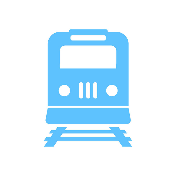 Train icon. Metro simbol. Railway station sign. - Vector, Image