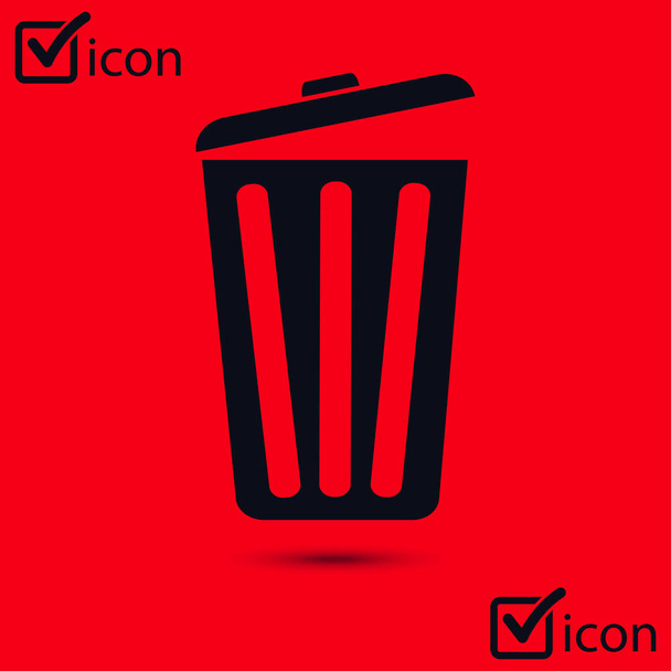 Trash can icon. Delete, Move to Trash, clear the disk space. Vector illustration. - Vector, Image