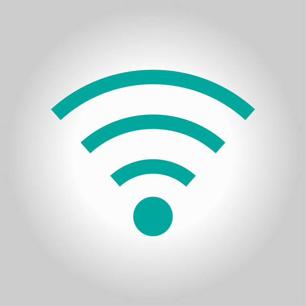 Wifi-Symbol. Vektorsymbol für drahtlose Netzwerke. flache Bauweise - Vektor, Bild