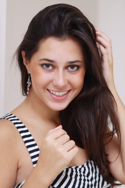 happy young woman smiling - Foto, Bild