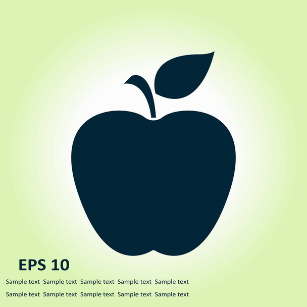Icono de Apple ilustración vector simple
 - Vector, Imagen