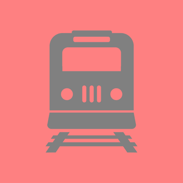 Het pictogram van de trein. Metro Zeppelin. Railway station teken. - Vector, afbeelding