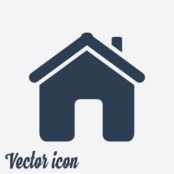 Vector knop ' thuis ' in vlakke stijl - Vector, afbeelding