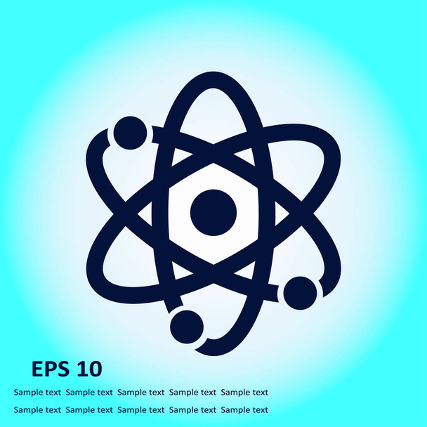 Atom sign simbol. Atom part icon. - Vetor, Imagem