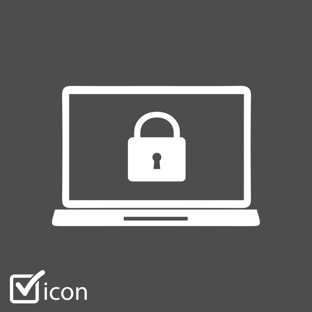 Internet security concept  icon. Identification and protection simbol. - Vector, Image