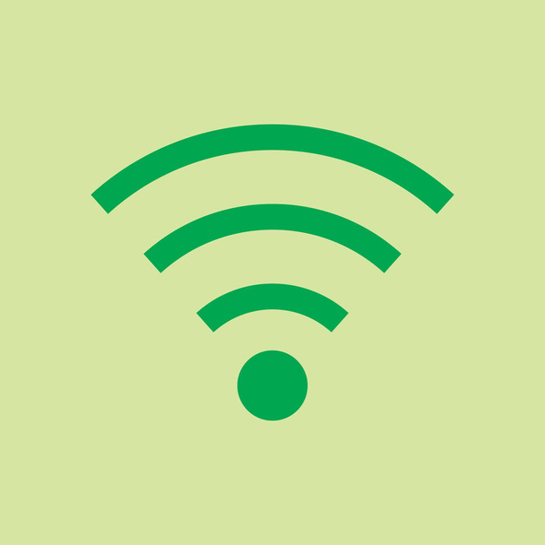 WiFi sembolü. Vektör kablosuz ağ kutsal kişilerin resmi. Düz tasarım - Vektör, Görsel