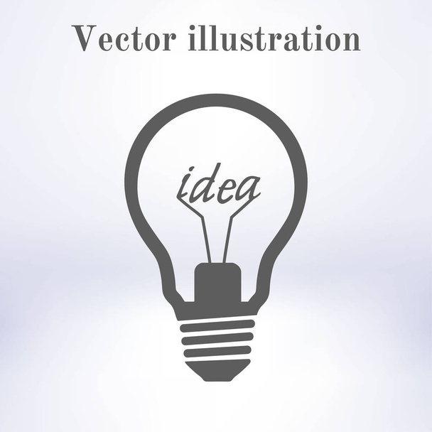 Light lamp sign icon. Idea symbol. - Vector, Image