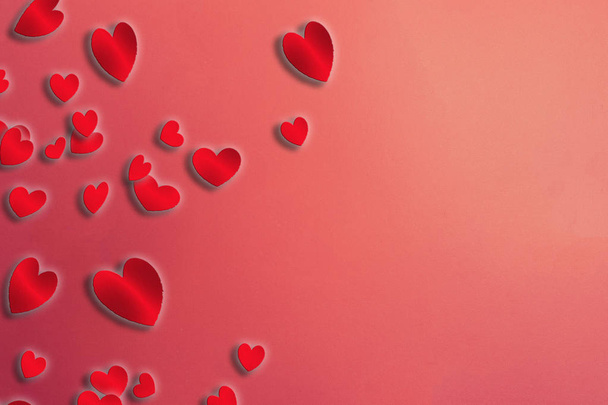 carta da parati romantica con cuori texture sfondo rosa. concetto di valentine
 - Foto, immagini