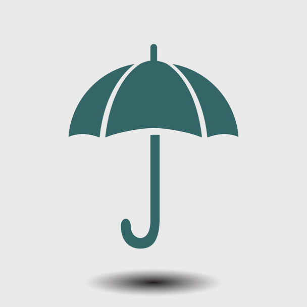 Umbrella sign icon. Rain protection symbol. Flat design style.  - Vector, Image