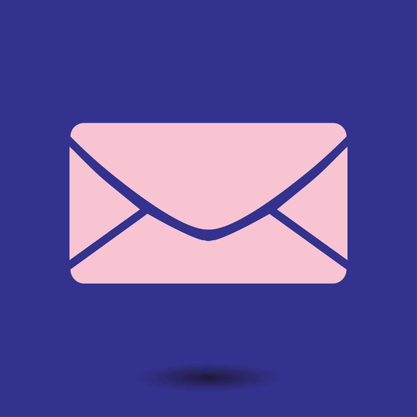 Icono plano de la letter.Mail icono
.  - Vector, imagen