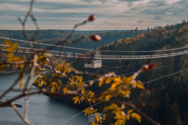 タイタン Rt の吊り橋、ドイツのハルツ山脈国立公園 - 写真・画像