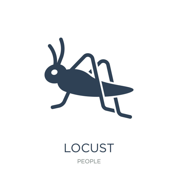 locust icon vector on white background, locust trendy filled icons from People collection, locust vector illustration - ベクター画像