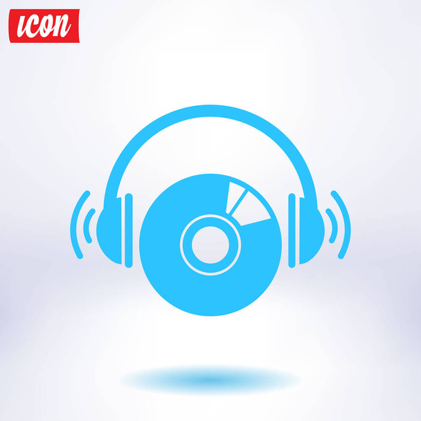 CD or DVD icon. Compact disk simbol. - Vector, Image