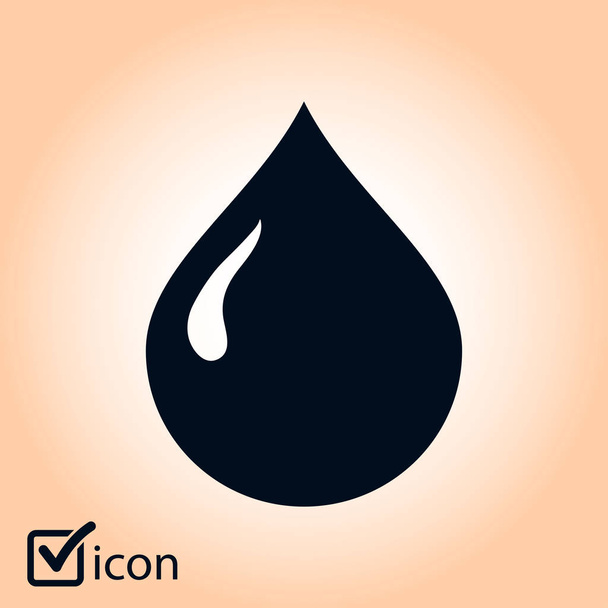 Blood drop icon. Vector illustration - Vector, Image