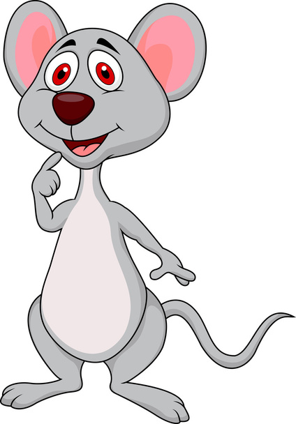 Bonito ratón de dibujos animados
 - Vector, Imagen
