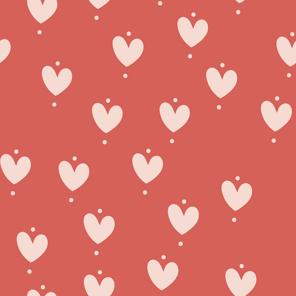 Seamless pattern for Happy Valentine Day, Vector - Vektor, obrázek