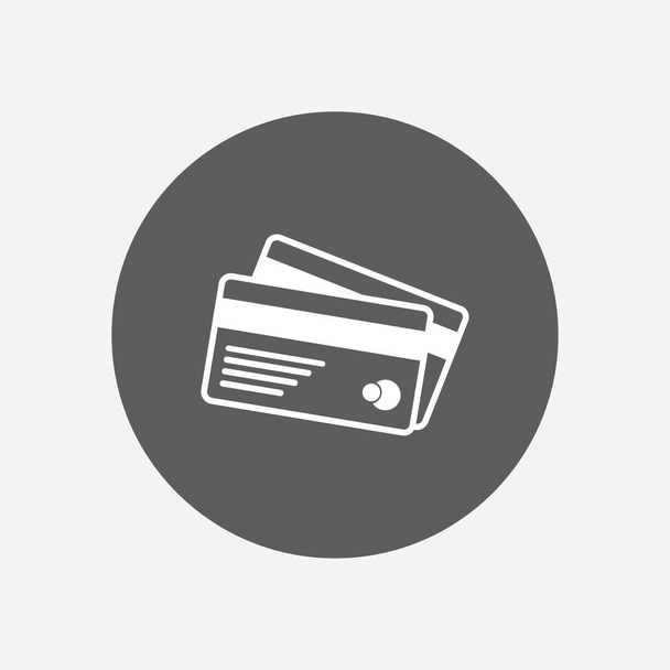 Vector tarjeta de crédito icono. Estilo de diseño plano. EPS 10
. - Vector, Imagen