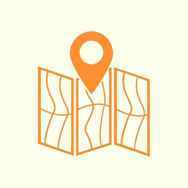 Map icon. Location symbol. - Vecteur, image