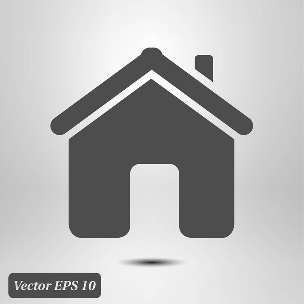 Vektor otthon lapos stílusú ikon - Vektor, kép