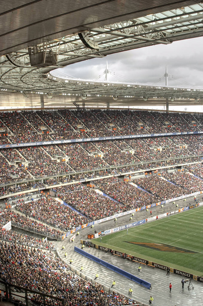 het Stade de France is het grootste Franse stadion. Het was gebouwd om te kunnen hosten van het Fifa Wereldkampioenschap voetbal 1998 - Foto, afbeelding