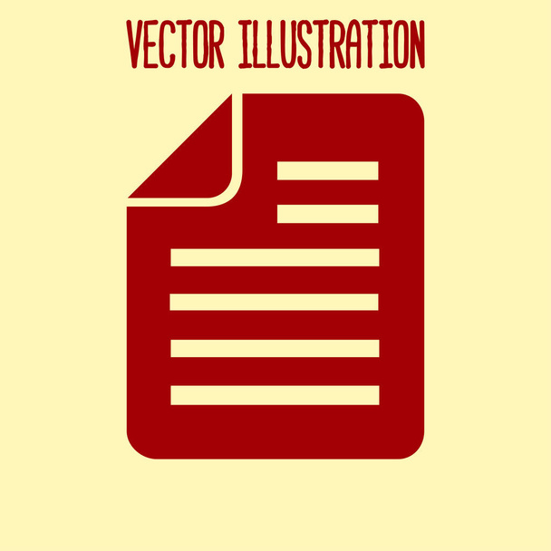belge simgesi. vektör illüstrasyonu - Vektör, Görsel
