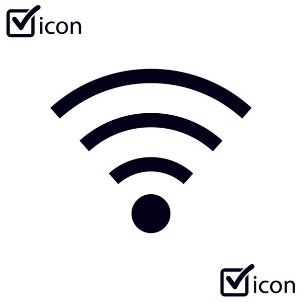 Wifi Symbol. Vector wireless network icon. Flat design - Vector, Image