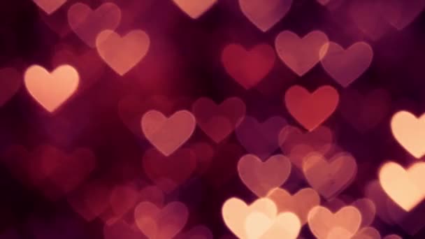Abstrato coração bokeh fundo magenta cor
 - Filmagem, Vídeo