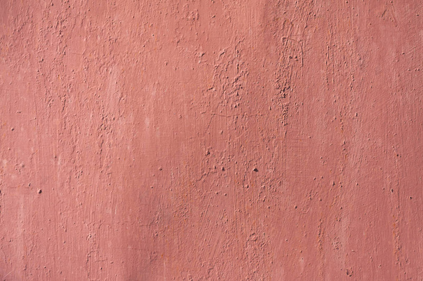 Metal texture background with pale red worn paint - Valokuva, kuva
