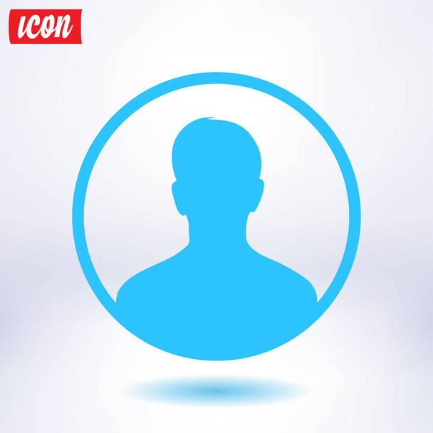 Felhasználói jel ikon. Személy szimbólum. Emberi avatar. Lapos stílus. EPS 10. - Vektor, kép