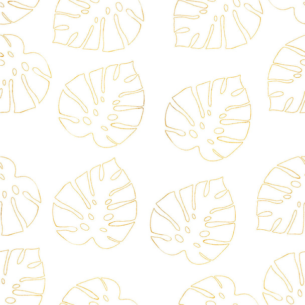 print palm leaf illustration - Photo, Image