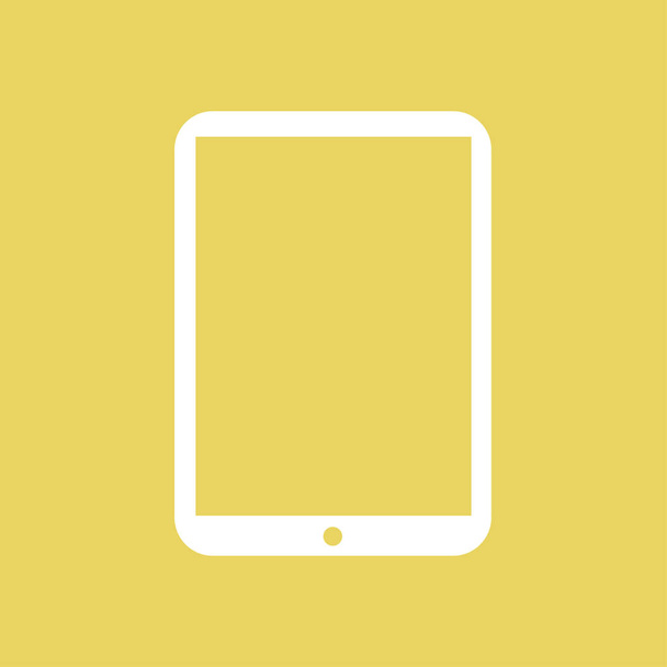 Modern digitális tabletta Pc ikonra. Lapos kivitel ikonra. vektoros Eps-10. - Vektor, kép