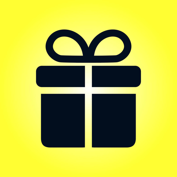 Geschenkbox-Symbol. Vektorillustration - Vektor, Bild