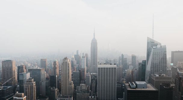 Veduta aerea dello skyline e delle attrazioni di New York, USA
. - Foto, immagini