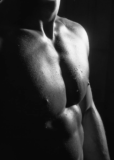 Male bare chest - Foto, imagen