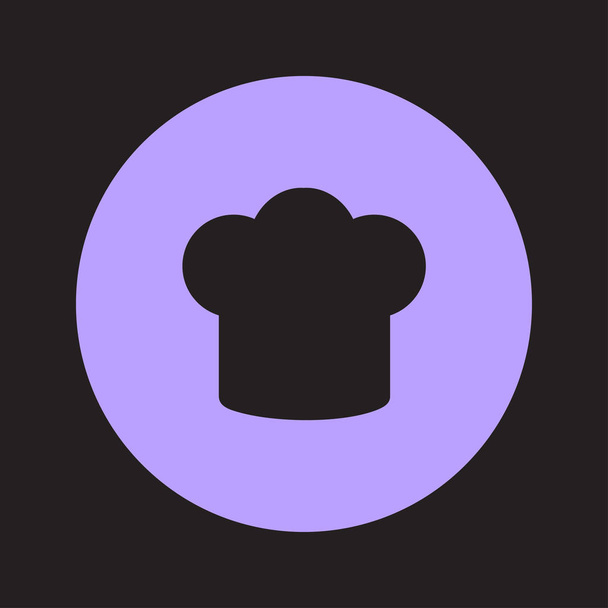 Ícone de sinal de chapéu de chef. Chapéu símbolo de cozinha
. - Vetor, Imagem