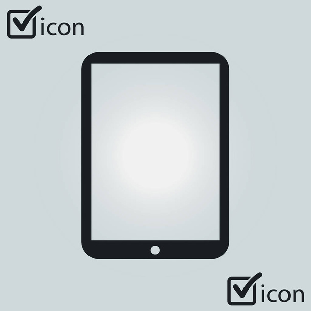 icône de tablette numérique moderne PC. Icône design plat
.  - Vecteur, image