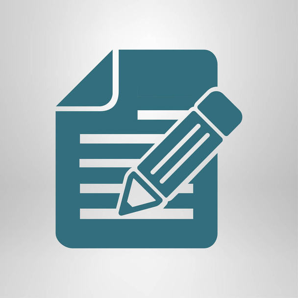 Document with pen icon. - Vector, Image